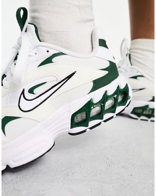 Zoom - air fire - sneakers bianche e verde scuro di Nike in Green
