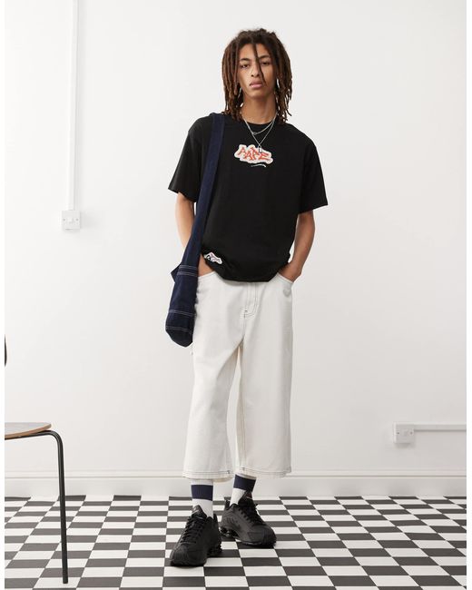 Aape By A Bathing Ape White Aape By A Bathing Ape Skater Print T-shirt for men