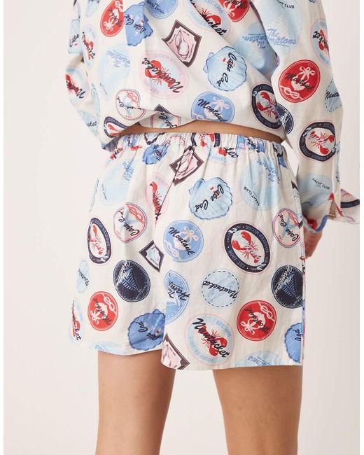 Miss Selfridge Multicolor Shorts Co-ord