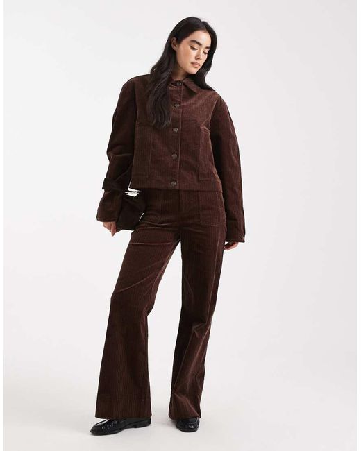 ASOS Brown Cord Jacket Co-Ord