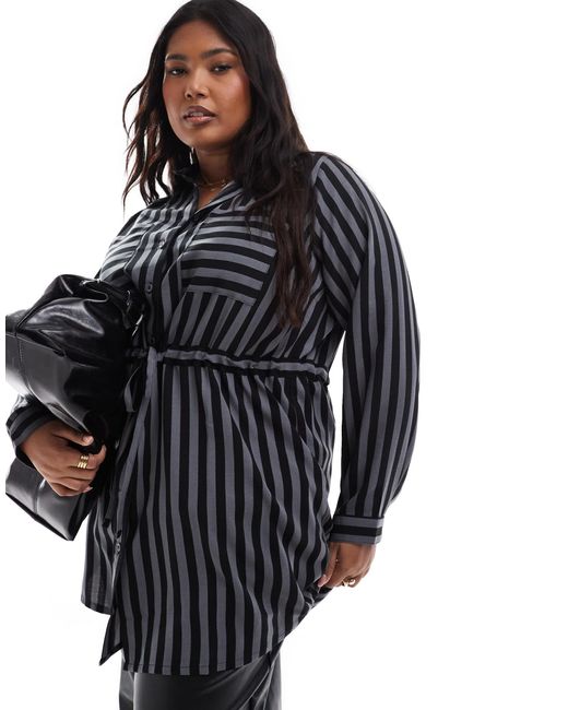 Yours Black – tunikahemd im utility-stil
