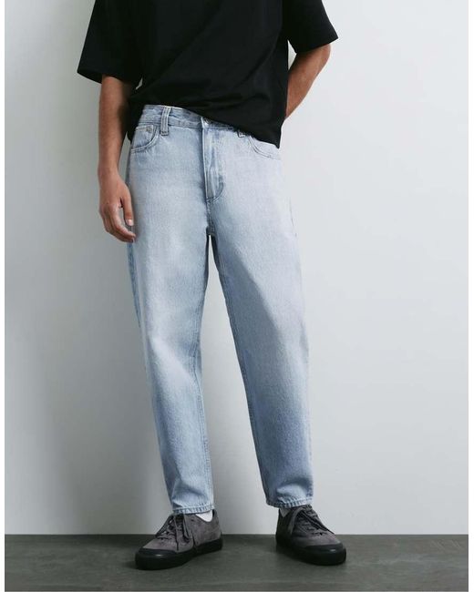 Pull&Bear Blue Standard Jeans for men
