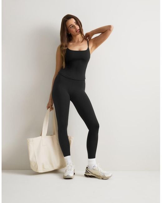 Tala Black Dayflex Scoop Back Tank Top