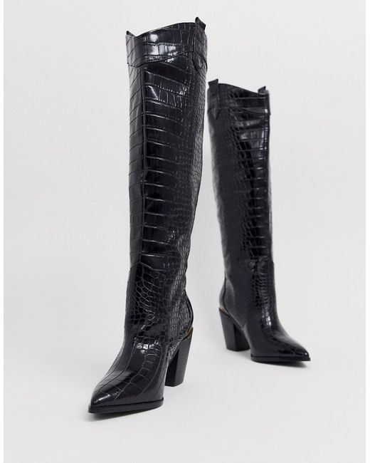 asos croc boots