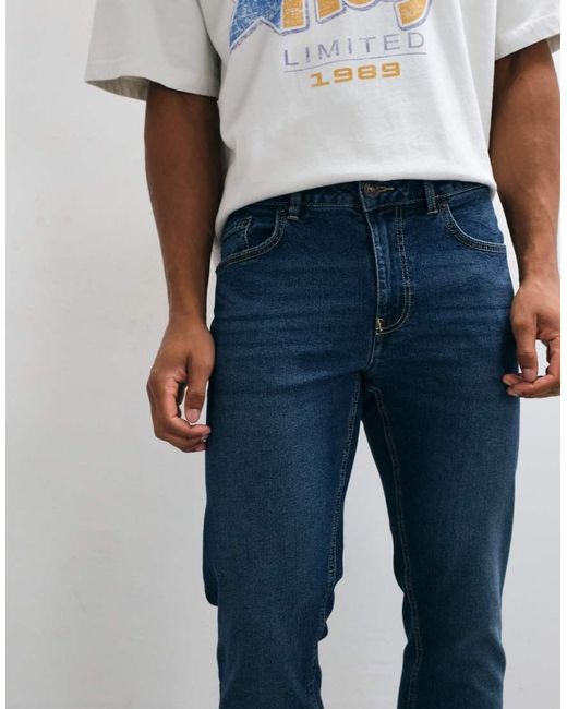 New Look Blue Slim Jeans for men