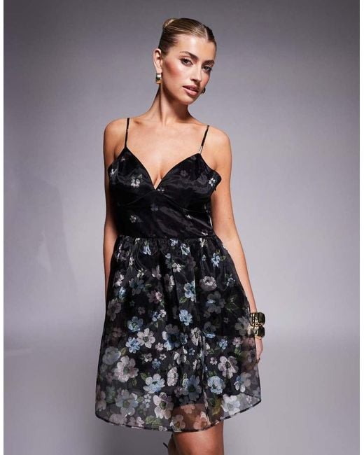 Lulus Blue Tie Back Mini Dress
