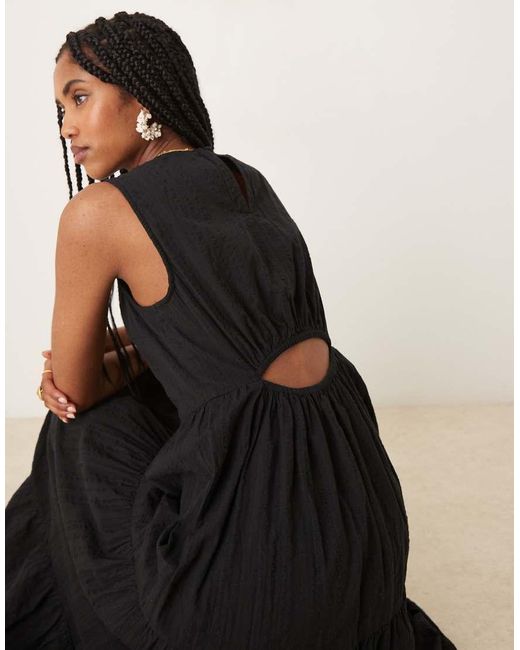 Nobody's Child Black Astrid Midi Dress