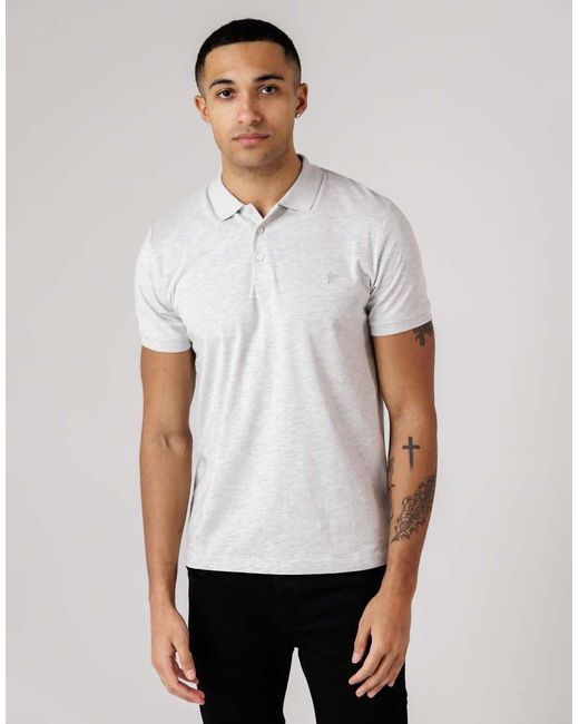French Connection Blue 3 Pack Cotton Short Sleeve Polo Shirts for men