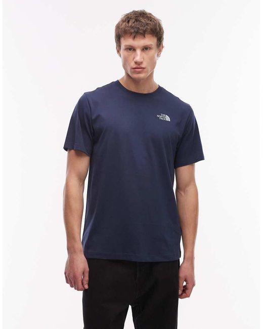 The North Face Blue Mountain Sketch Backprint T-shirt for men