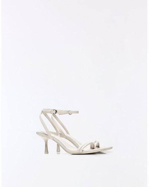 Bershka Blue Stiletto Heel Sandals