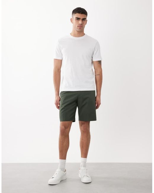 ASOS White Smart Regular Shorts for men