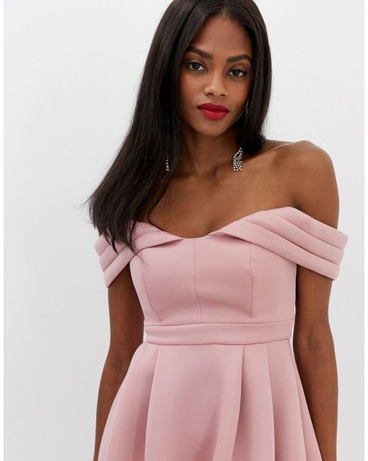 asos bardot cold shoulder