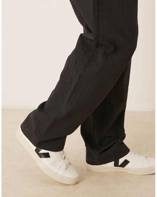 ASOS Blue baggy Striped Trouser for men