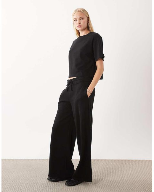 Mango Black Pico Straight Trouser Co-Ord