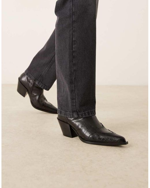 ASOS Black Cuban Boots for men