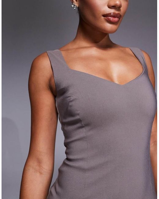 Vesper Purple Bodycon Midi Dress