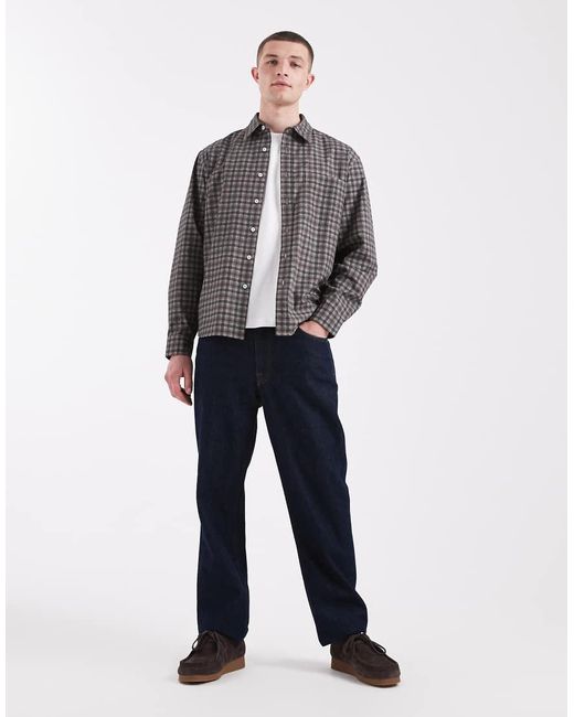Only & Sons Gray Relaxed Fit Shirt for men
