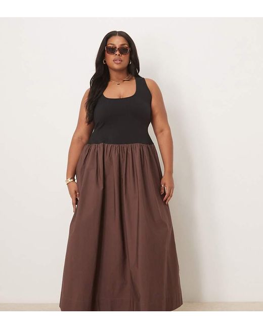 ASOS Asos Design Curve in het Brown