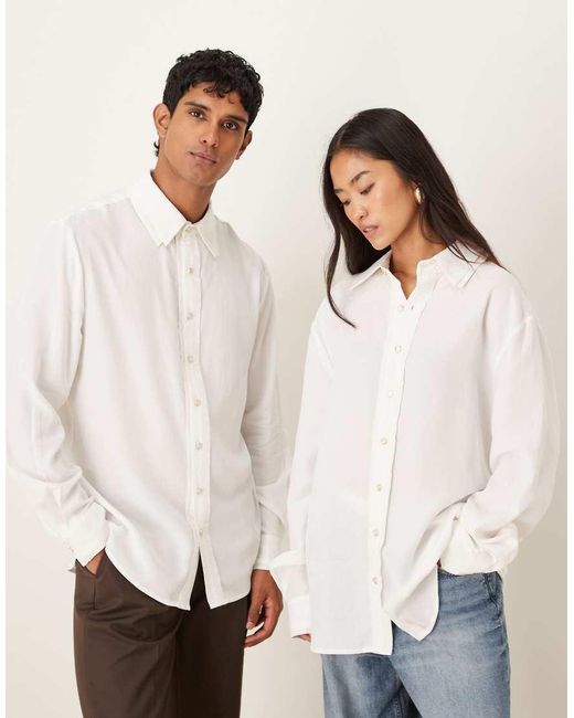 Sister Jane White Double Collar Shirt