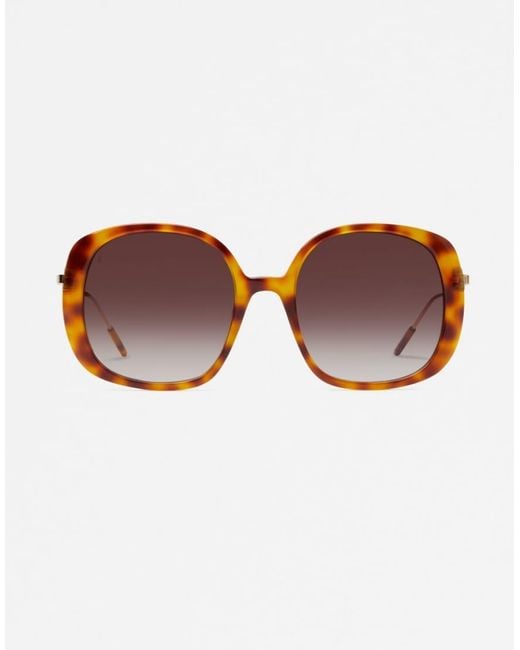 Jimmy Fairly Brown The Marilu Oversized Square Sunglasses