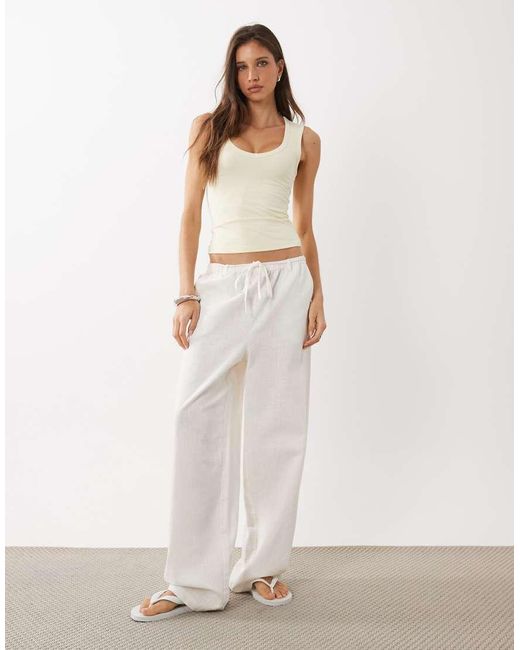 Cotton On Natural Crossover V Neck Tank