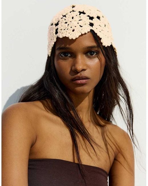 Bershka Brown Knit Beanie
