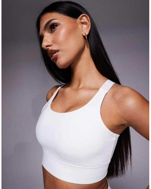 4505 Gray High Support Sports Bra With Adjustable Straps And Removeable Padding