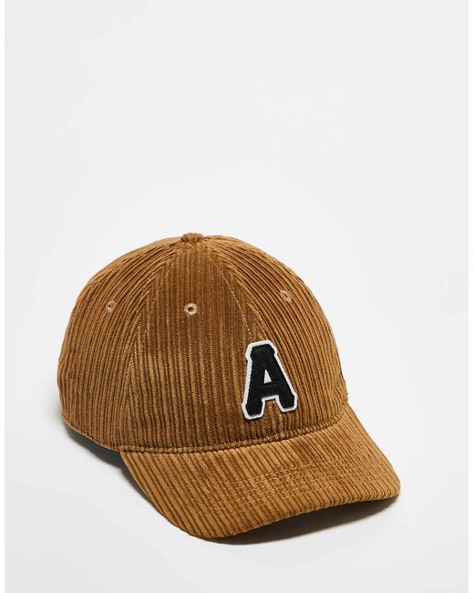 Aape By A Bathing Ape Brown Aape By A Bathing Ape Cord Cap for men