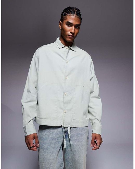 Camicia di ASOS in Gray da Uomo