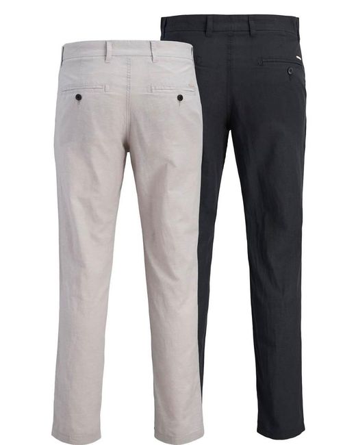 Jack & Jones Blue Chino Trousers 2 Pack for men