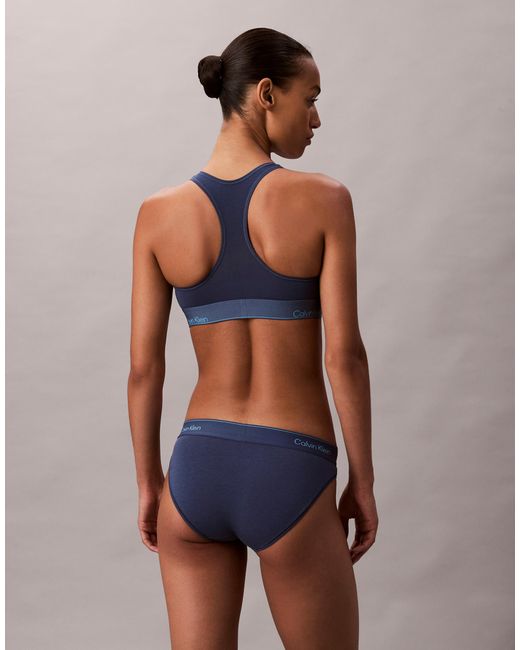 Calvin Klein Blue Icon Cotton Modal Bralette