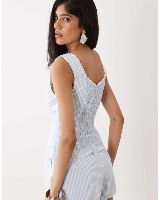 WeWoreWhat Multicolor Mix And Match Scoop Neck Corset Top