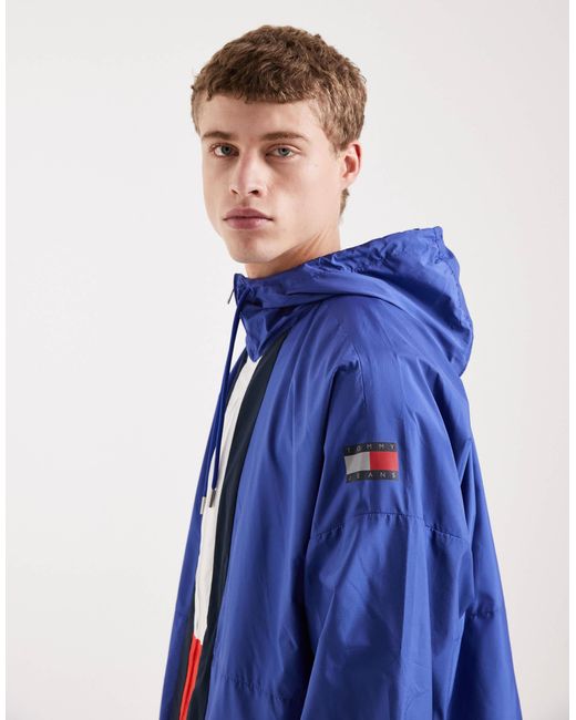 Tommy Hilfiger Blue Chicago Flag Windbreaker Jacket for men