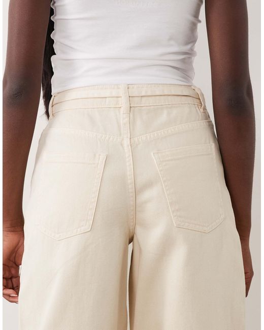 Jean barrel - écru Threadbare en coloris Natural