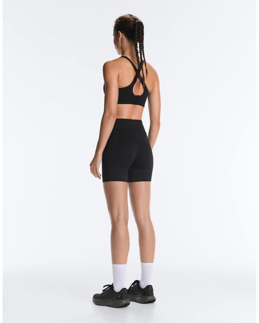 Oysho Black 15cm High-rise Running Hot Pants