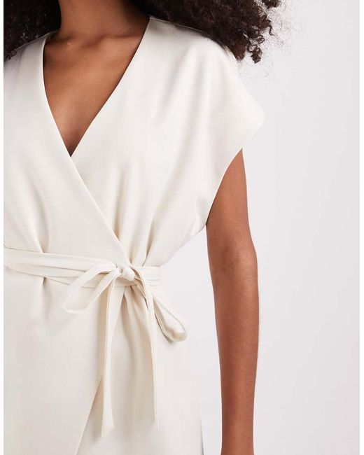 Pretty Lavish White Kimono Wrap Top