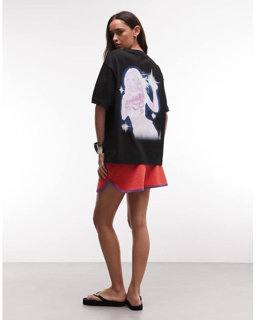 ASOS Black X Z. Larsson Official Merch Licence Oversized T-shirt With Print