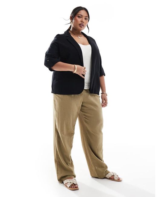 Vero Moda Black Linen Touch Blazer