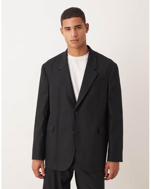 ASOS Black Oversized Suit Jacket for men