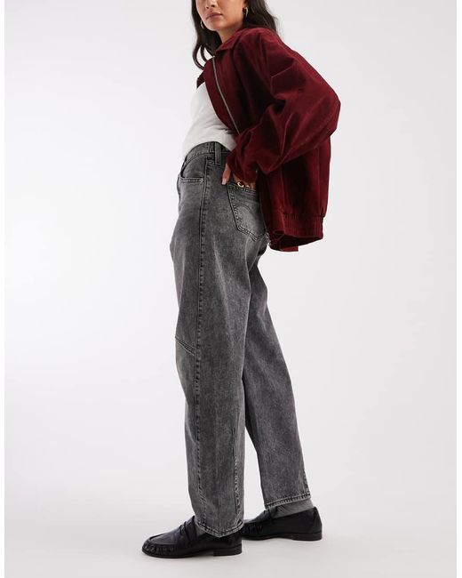 Levi's Black Cinch Barrel Jeans