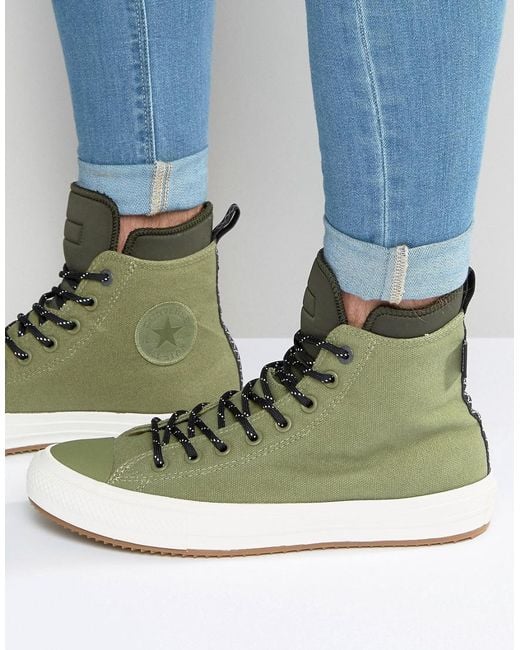 Converse Canvas Chuck Taylor All Star Ii Boot Plimsolls In Green  153570c-333 | Lyst