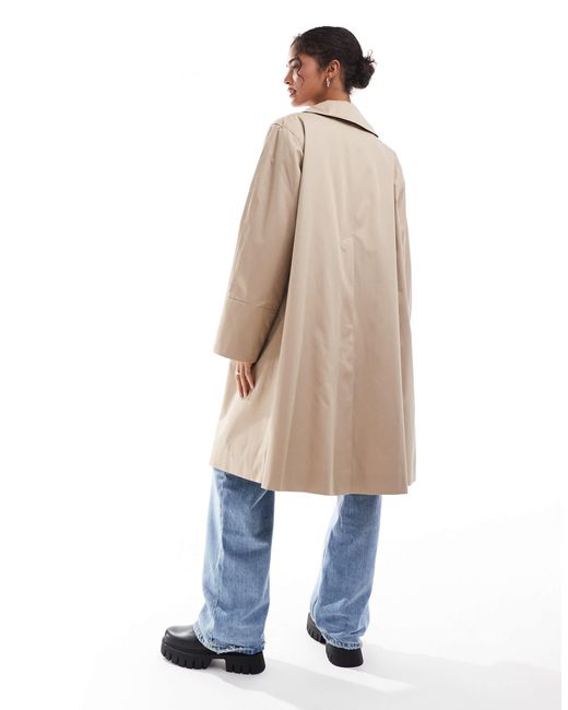 & Other Stories Blue – sleek – trenchcoat