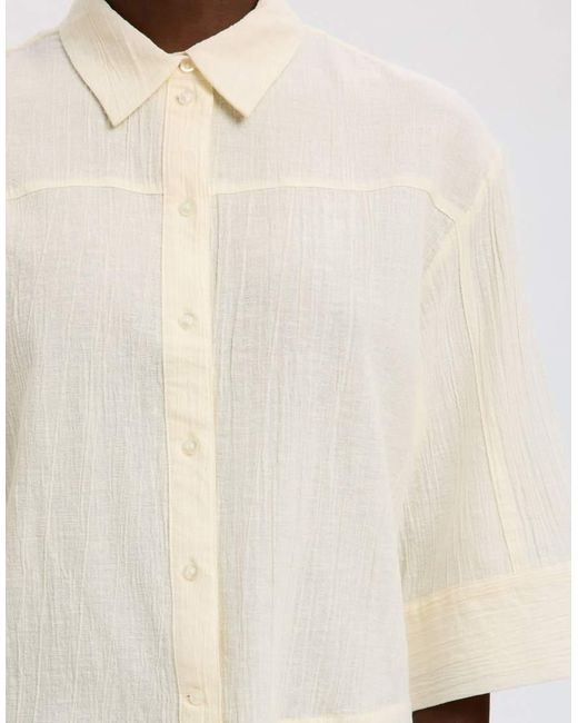 SELECTED White 3/4 Sleeved Shirt