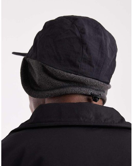 Cappellino Double-Face Foderato di Parlez in Black da Uomo