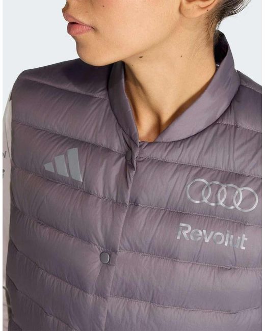 Adidas Originals Purple Audi Formula One Team Engineers & Marketing Padded Vest