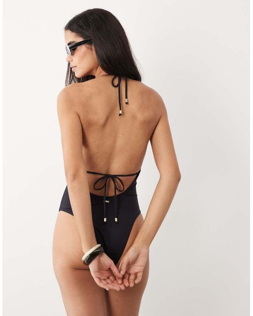 Tala Blue Halter Tie Back Swimsuit