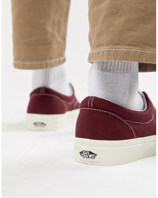 vans era homme bordeaux
