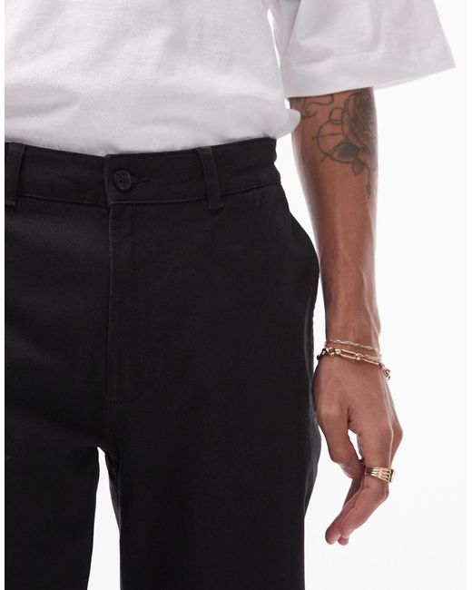 Topman White Skinny Chino Trousers for men