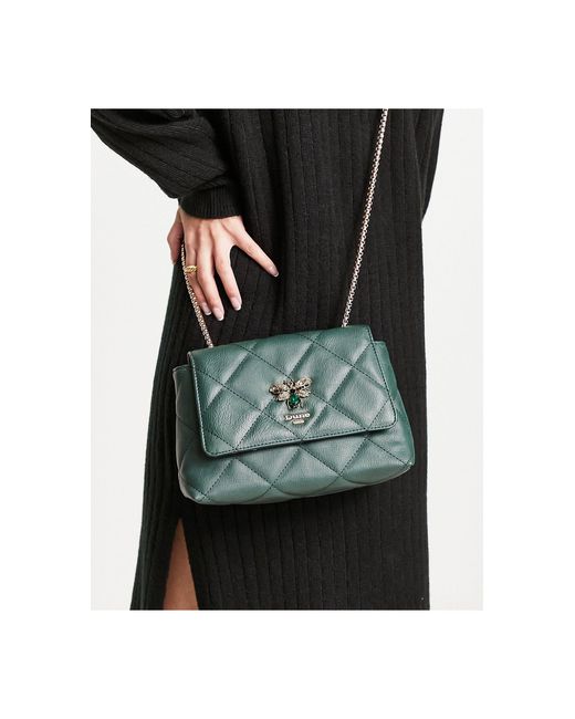 Dune Black Quilted Chain Strap Cross Body Bag
