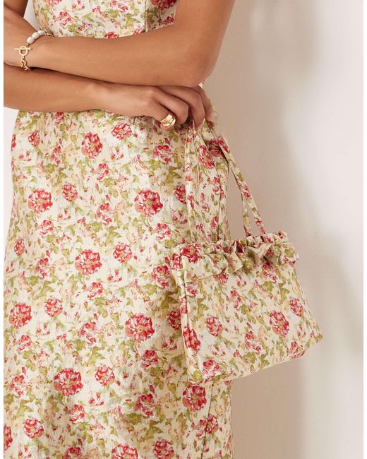 Sister Jane Multicolor Dream Jacquard Frill Detail Bag